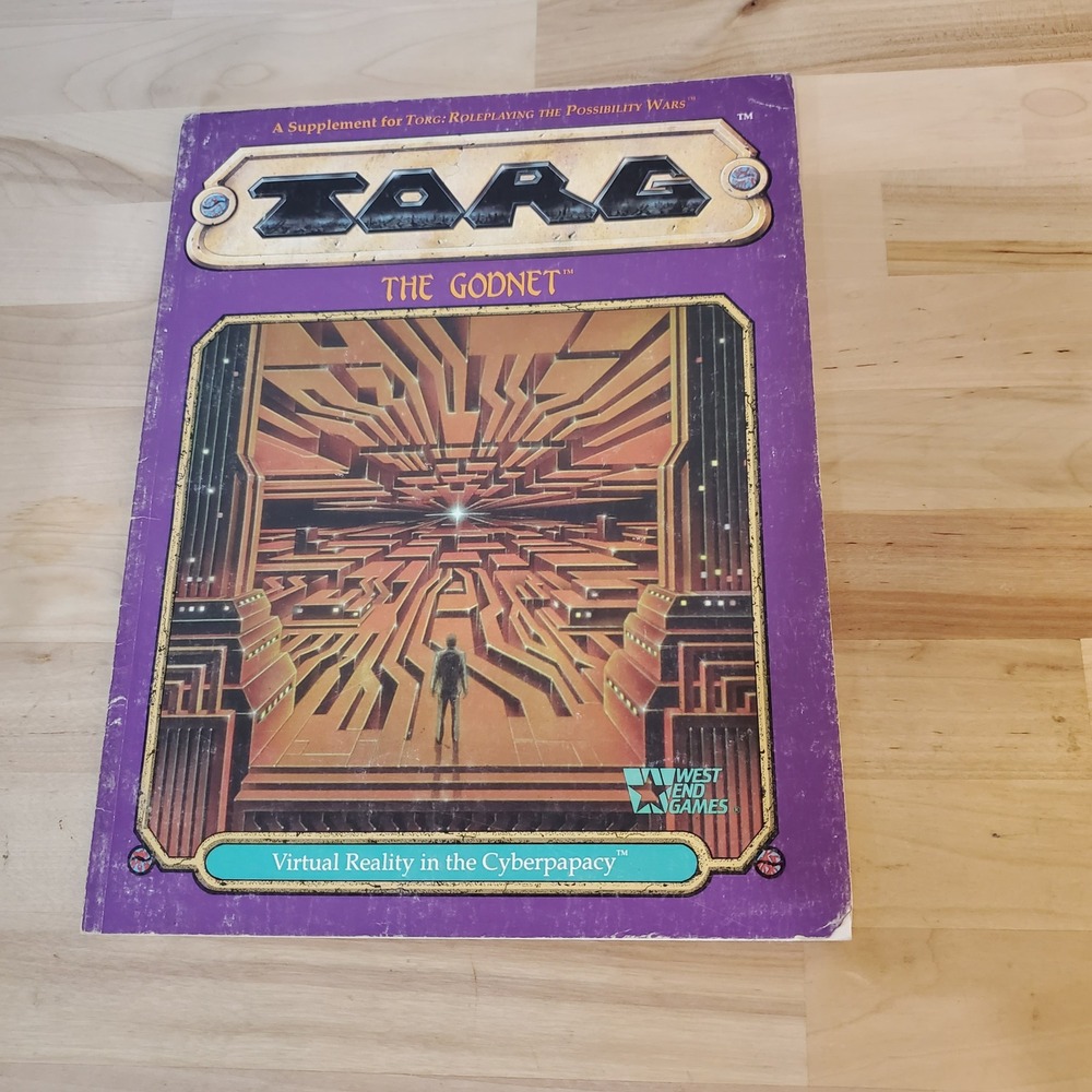 Torg The Godnet Virtual Reality in the Cyberpapacy West End Games 20556 1991 RPG